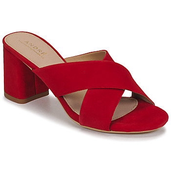 Chaussures Femme Mules André JULITTA Rouge