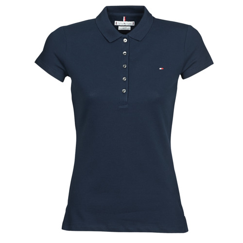 Kleidung Damen Polohemden Tommy Hilfiger HERITAGE SS SLIM POLO Marineblau