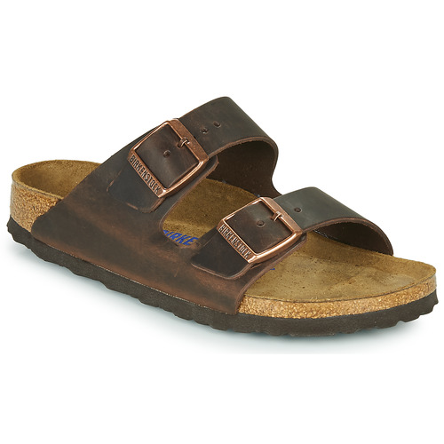 Schuhe Pantoffel Birkenstock ARIZONA SFB LEATHER Braun,