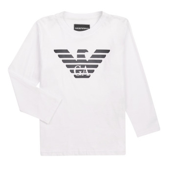 Kleidung Jungen Langarmshirts Emporio Armani Aloys Weiß