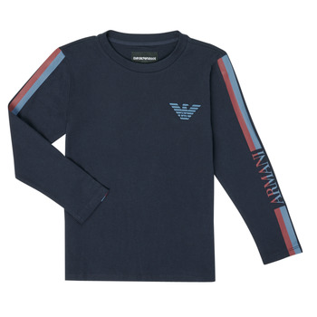 Kleidung Jungen Langarmshirts Emporio Armani 6H4TJD-1J00Z-0920 Marineblau