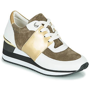 Schuhe Damen Sneaker Low Karston SILMON Weiß / Golden