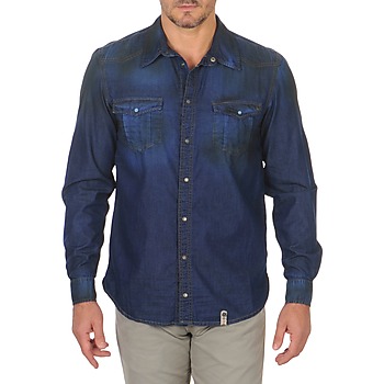 Vêtements Homme Chemises manches longues Freeman T.Porter CORWEND DENIM Bleu