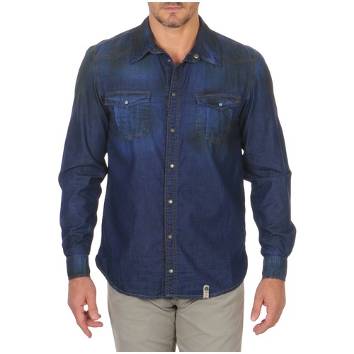 Vêtements Homme Chemises manches longues Freeman T.Porter CORWEND DENIM Bleu