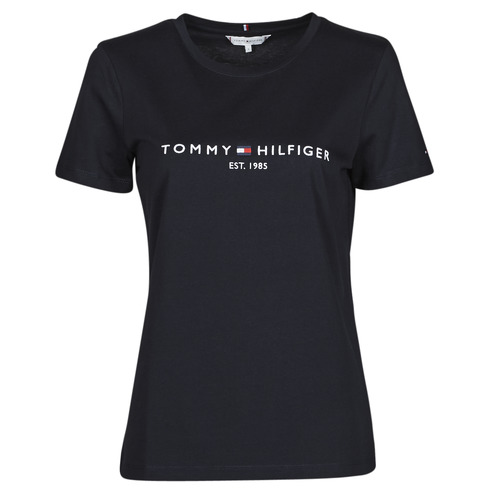 Kleidung Damen T-Shirts Tommy Hilfiger HERITAGE HILFIGER CNK RG TEE Marineblau