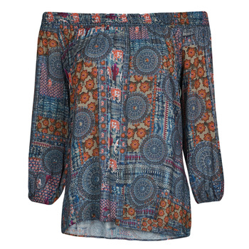 Kleidung Damen Tops / Blusen Desigual KALIMA Blau / Bunt