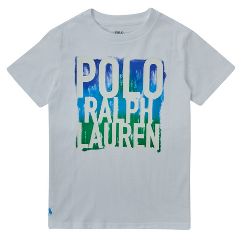 Kleidung Jungen T-Shirts Polo Ralph Lauren GOMMA Weiß