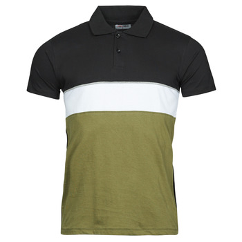 Kleidung Herren Polohemden Yurban CASTOR Khaki / Weiß