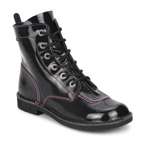 Schuhe Mädchen Boots Kickers KICK MOOD Schwarz