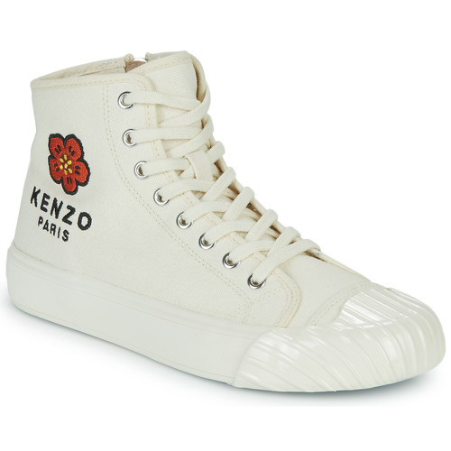 Schuhe Damen Sneaker High Kenzo KENZOSCHOOL HIGH TOP SNEAKERS Weiß