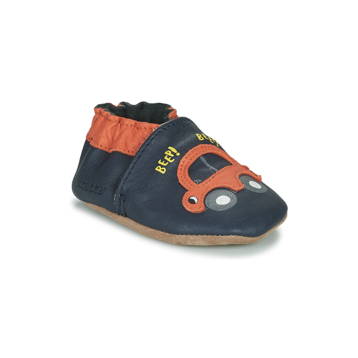 Schuhe Jungen Babyschuhe Robeez BEEP BEEP Marineblau / Orange