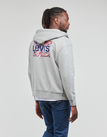 Kleidung Herren Sweatshirts Levi's RELAXED GRAPHIC ZIPUP Grau