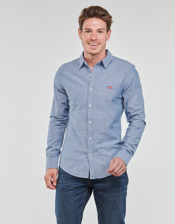 Kleidung Herren Langärmelige Hemden Levi's LS BATTERY HM SHIRT SLIM Blau