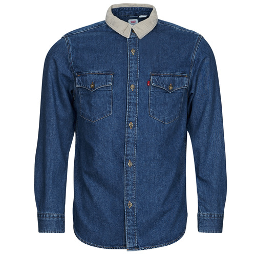 Kleidung Herren Langärmelige Hemden Levi's RELAXED FIT WESTERN Blau