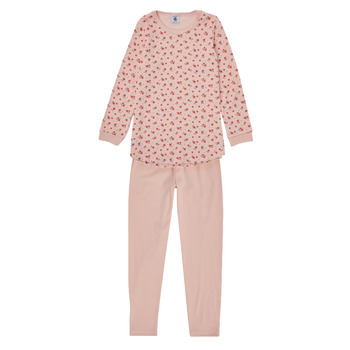 Kleidung Mädchen Pyjamas/ Nachthemden Petit Bateau CAGETTE Rot