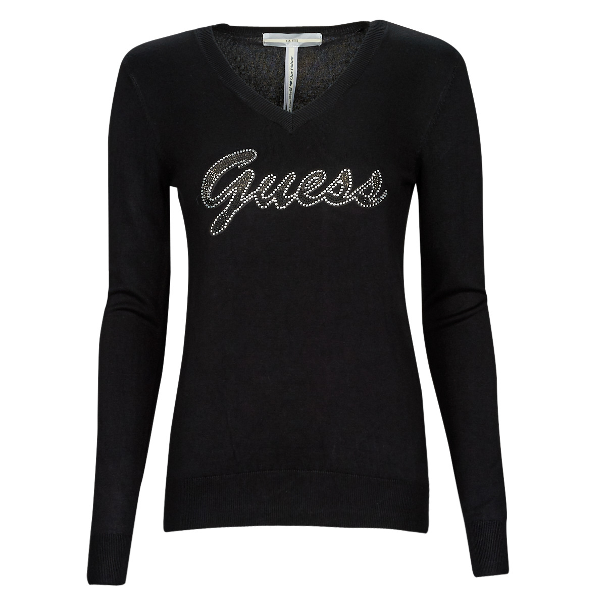 Kleidung Damen Pullover Guess PASCALE VN LS SWTR    