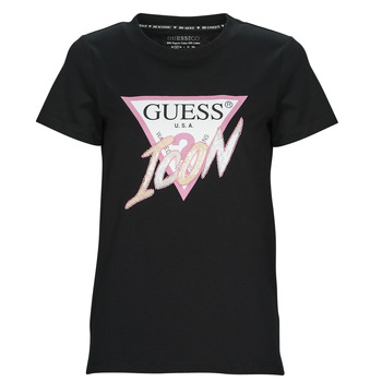 Vêtements Femme T-shirts manches courtes Guess SS CN ICON TEE 