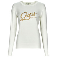 Vêtements Femme Sweats Guess LS EDIE RN TONAL LOGO SWTR 