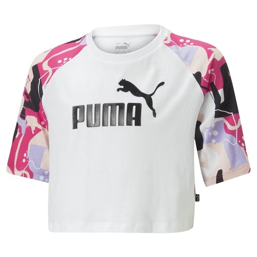 Abbigliamento Bambina T-shirt maniche corte Puma G ESS+ ART RAGLAN TEE 