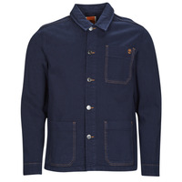 Kleidung Herren Jacken Timberland Work For The Future - Cotton Hemp Denim Chore Jacket Marineblau