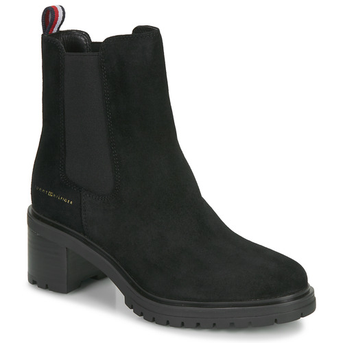 Chaussures Femme Boots Tommy Hilfiger ESSENTIAL MIDHEEL SUEDE BOOTIE 