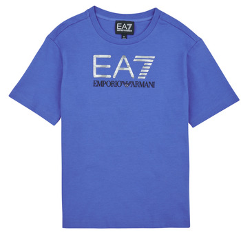 Kleidung Jungen T-Shirts Emporio Armani EA7 VISIBILITY TSHIRT Blau