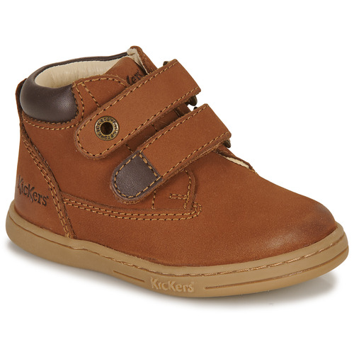 Schuhe Jungen Boots Kickers TACKEASY Braun,