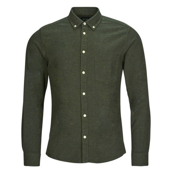 Kleidung Herren Langärmelige Hemden Only & Sons  ONSNIKO LS MELANGE SHIRT Khaki