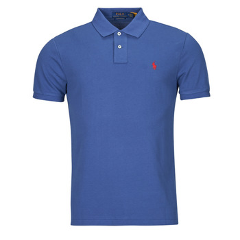 Kleidung Herren Polohemden Polo Ralph Lauren POLO COUPE DROITE EN COTON BASIC MESH Blau