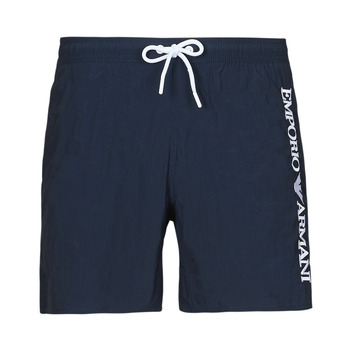 Kleidung Herren Badeanzug /Badeshorts Emporio Armani EMBROIDERY LOGO Marineblau