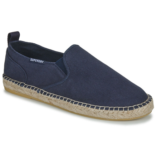 Schuhe Herren Leinen-Pantoletten mit gefloch Superdry Canvas Espadrille Shoe Marineblau