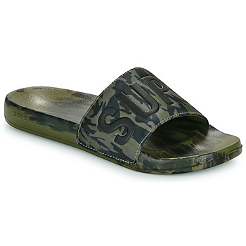 Schuhe Herren Pantoffel Superdry Sandales De Piscine À Motif Camouflage Véganes  