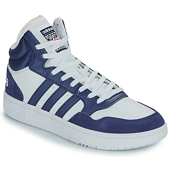 Schuhe Herren Sneaker High Adidas Sportswear HOOPS 3.0 MID Marineblau / Weiß