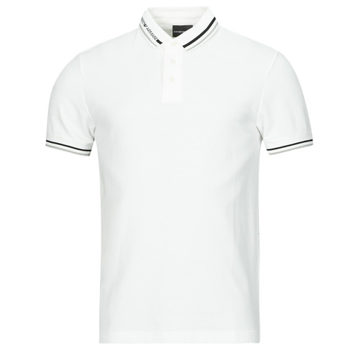 Kleidung Herren Polohemden Emporio Armani POLO 3D1FM4 Weiß