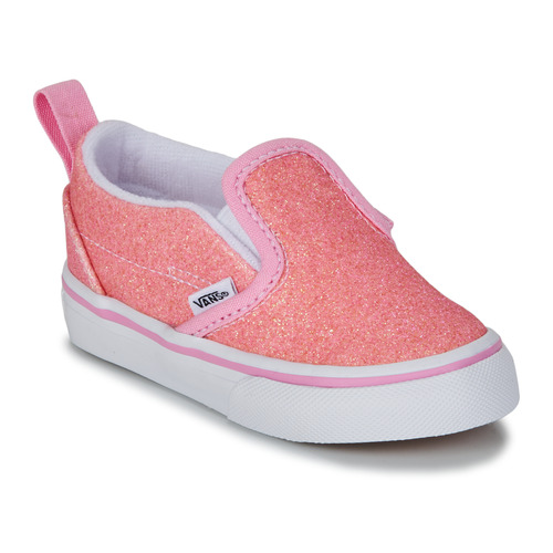 Schuhe Mädchen Slip on Vans TD Slip-On V GLITTER PINK Glitzer