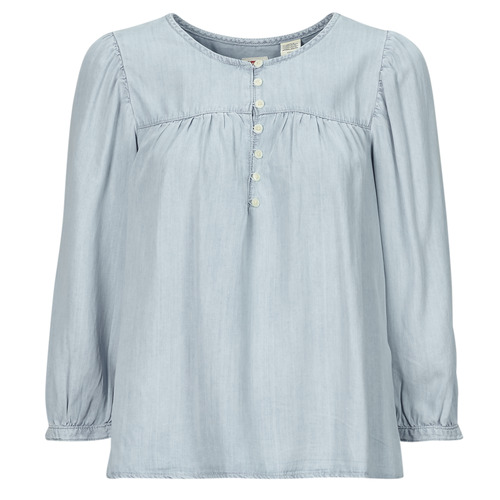 Kleidung Damen Hemden Levi's HALSEY 3/4 SLV BLOUSE Blau