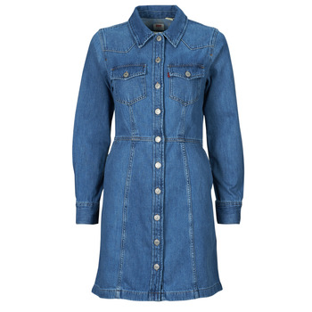 Kleidung Damen Kurze Kleider Levi's FLYNN WESTERN CORE DRESS Blau