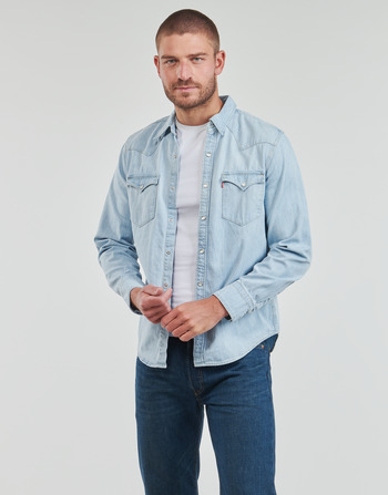 Kleidung Herren Langärmelige Hemden Levi's BARSTOW WESTERN STANDARD Blau