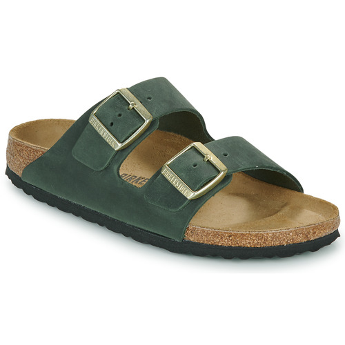 Schuhe Damen Pantoffel Birkenstock Arizona LEOI Thyme Khaki