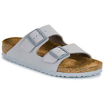 Schuhe Pantoffel Birkenstock Arizona BF Stone Coin Grau