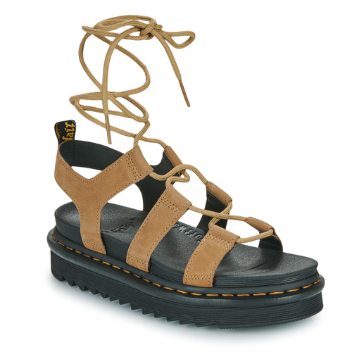 Schuhe Damen Sandalen / Sandaletten Dr. Martens Nartilla Savannah Tan Tumbled Nubuck Beige