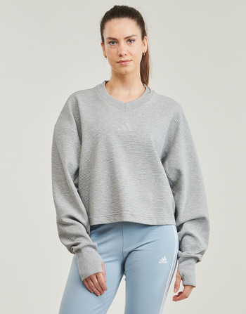 Abbigliamento Donna Felpe Adidas Sportswear ALL SZN Ribbed V-Neck Sweatshirt 