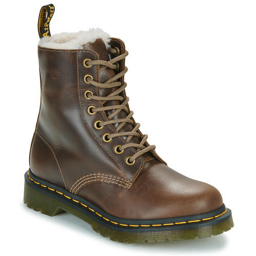 Schuhe Damen Boots Dr. Martens Pascal Serena Dark Khaki Orleans Braun,