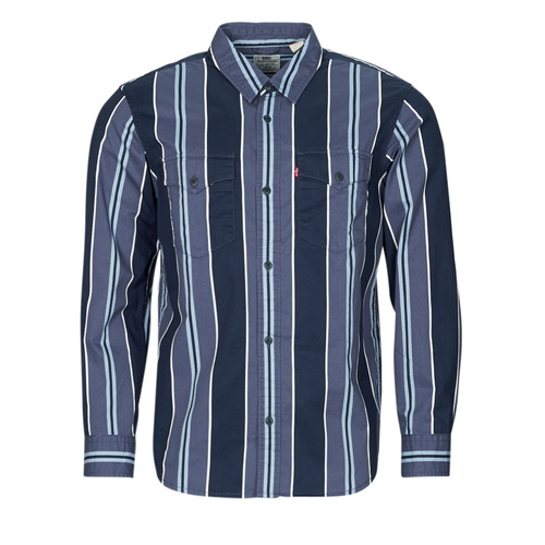 Kleidung Herren Langärmelige Hemden Levi's RELAXED FIT WESTERN Marineblau