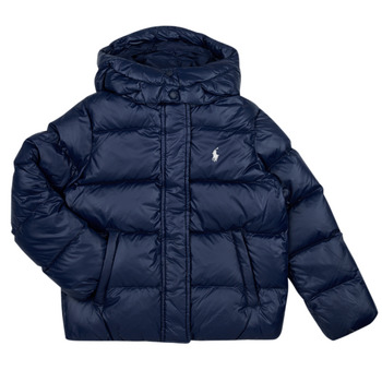 Kleidung Mädchen Daunenjacken Polo Ralph Lauren SLD DOWN JKT-OUTERWEAR-BOMBER Marineblau