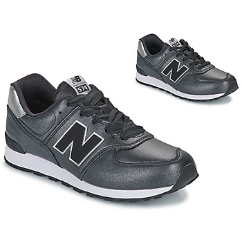 Schuhe Mädchen Sneaker Low New Balance 574 Silbrig