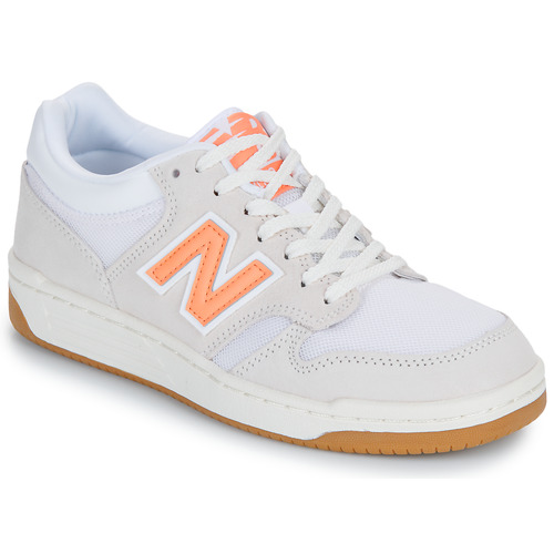 Schuhe Sneaker Low New Balance 480 Weiß / Orange