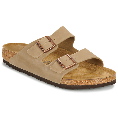 Schuhe Pantoffel Birkenstock Arizona LEOI Tabacco Brown Beige