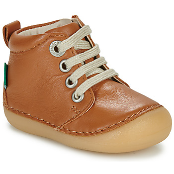 Schuhe Kinder Boots Kickers SONIZIP Kamel