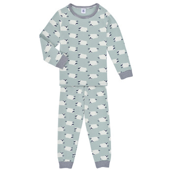 Kleidung Kinder Pyjamas/ Nachthemden Petit Bateau TADISSA Blau